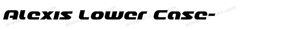 Alexis Lower Case字体转换